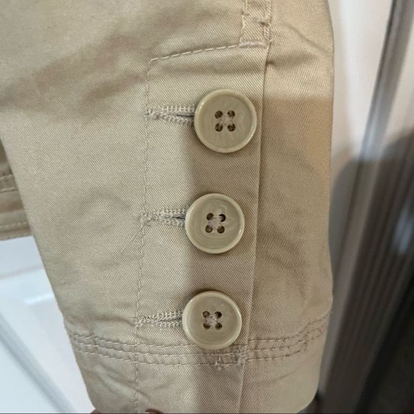 Lady Hathaway cream color long sleeve button up blazer jacket size small - Picture 10 of 11